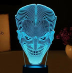 USB spalvota 3D LED lempa