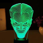 USB spalvota 3D LED lempa