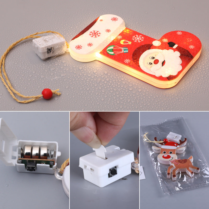 Kalėdinės spalvotos šviesos interjero dekoracijos