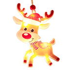 Kalėdinės spalvotos šviesos interjero dekoracijos